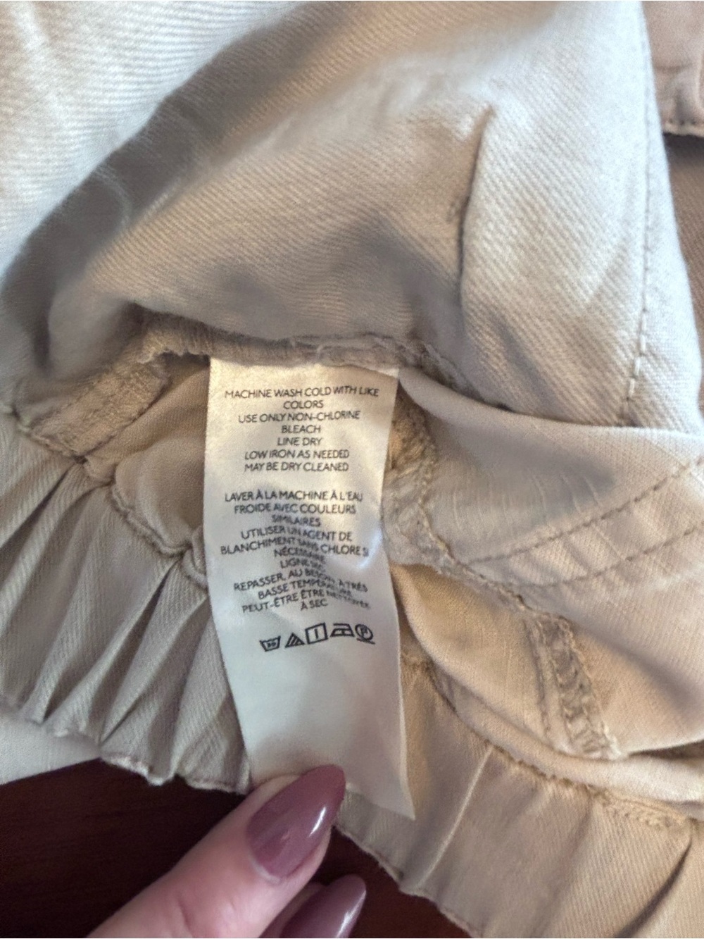 Pilcro Women's NOMAD Light Beige Drawstring Joggers size XS - Picture 10 of 11
